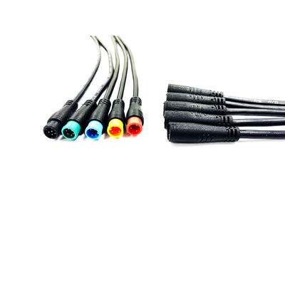 작은  방수 Ｙ 연결기 IP65 M8 전기 PVC 푸쉬락 케이블 사용