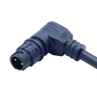 팔꿈치 여성 플러그 M12 IP68 외부 LED 조명용 방수 스크루 타입 커넥터