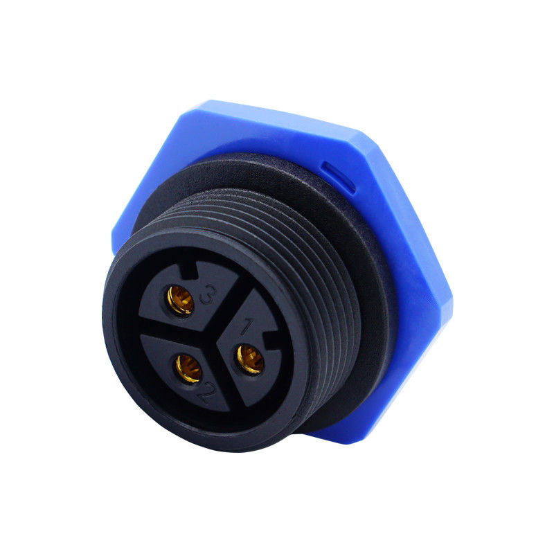 남성 패널 마운트 방수 커넥터 소켓 M25 LED를위한 여성 플러그 Ip67