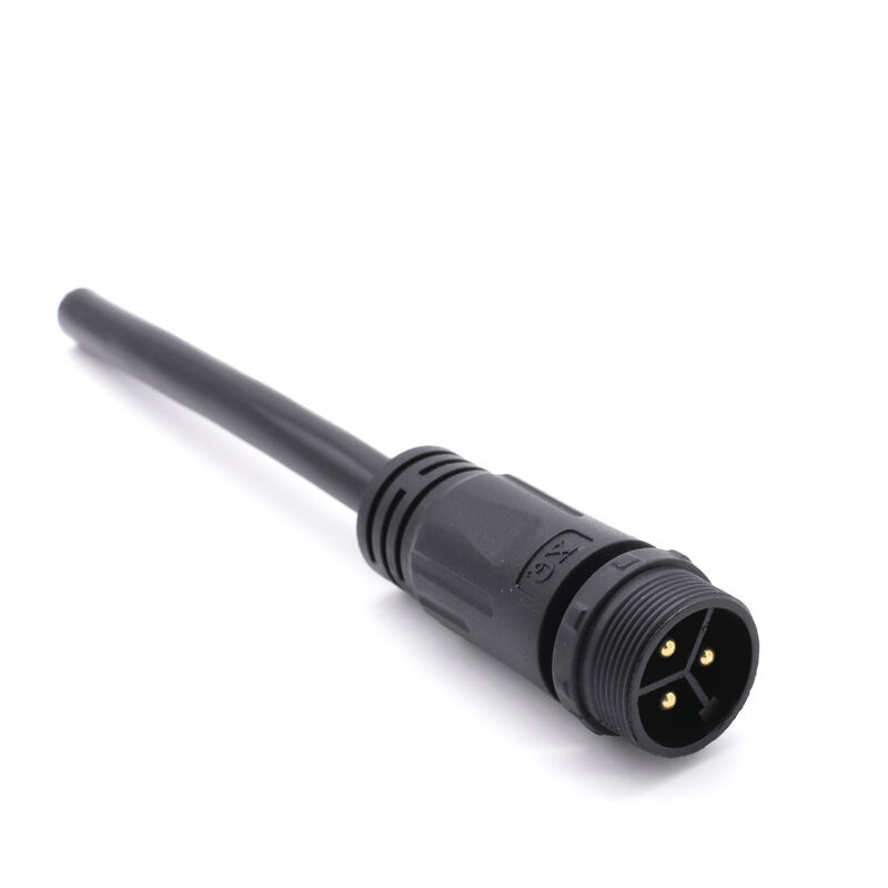 중국 공장 PVC 나일론 IP68 방수 커넥터 M20 3+3 3+2 코어 녹색 조명 방수 플러그